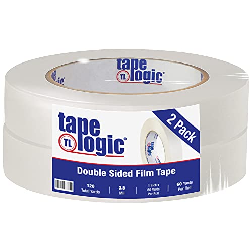 Кутии Двустранен филмова лента Fast Tape Logic®, 3.5 На Хиляда, 1 x 60 ярда, бяла (опаковани 48 броя)