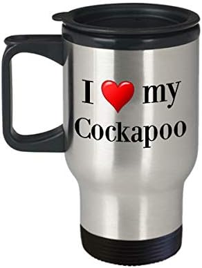 Чаша За Пътуване Cockapoo - Термоизолированная Неръждаема Стомана, Разход На Пудел, Кокер-Шпаньол, Кафеена Чаша