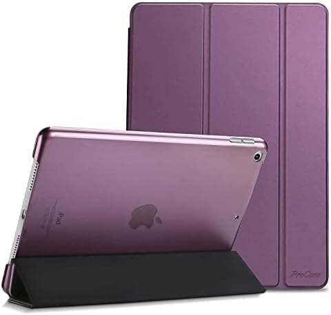 Калъф ProCase за iPad 10.2 2019 Калъф за iPad 7-мо поколение (лилаво), в комплект с 2 Пакети защитни фолиа, изработени от закалено стъкло за iPad 10.2 7-то поколение