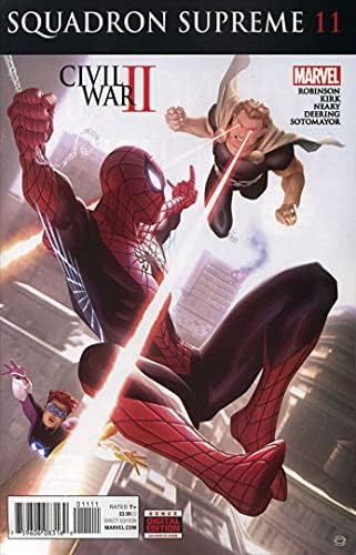 Завършил ескадра (4-серия) #11 VF / NM ; Комиксите на Marvel | Гражданска война II Джеймс Робинсън