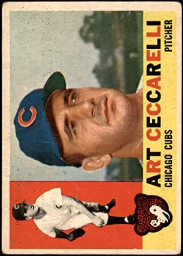 1960 Topps # 156 Арт Чеккарелли Чикаго Къбс (Бейзболна картичка) Ярмарочные Къбс