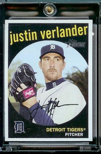 Бейзболна картичка Topps Heritage 2008 #338 Джъстин Verlander