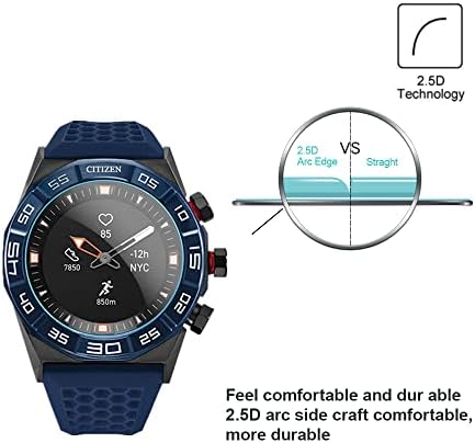 ВИБРАЦИИТЕ (3ШТ) Съвместим за Citizen CZ Smart Hybrid Watch Протектор на екрана, 9H Защита от надраскване Премиум-клас