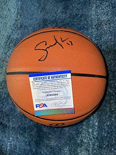 Стив Неш подписа договор с баскетболна звезда от НБА Финикс Сънс PSA /DNA 3 - Баскетболни топки с автографи
