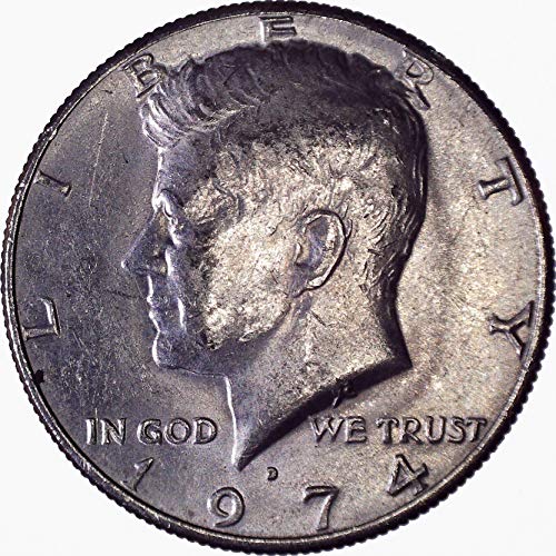 1974 Г. Кенеди Полдоллара 50 цента На Около необращенном формата на