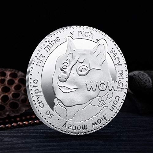Възпоменателна Монета Dogecoin с тегло 1 унция, сребърно покритие Криптовалюта Dogecoin 2021, Лимитирана Серия