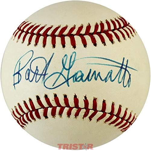 Бейзболни Топки с Автограф на Барт Джамати Vintage Rawlings NL PSA /DNA Клас 8 - Бейзболни Топки С Автограф