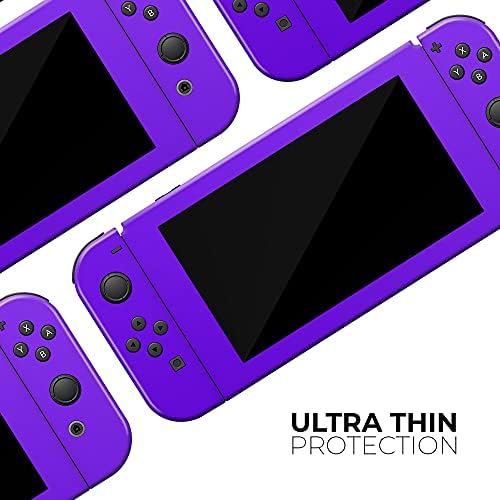 Дизайн Skinz - е Съвместима само с Nintendo Switch Joy-Con - Защитен стикер на кожата, Устойчиво на надраскване Свалящ се Vinyl обвивка - Плътен лилав
