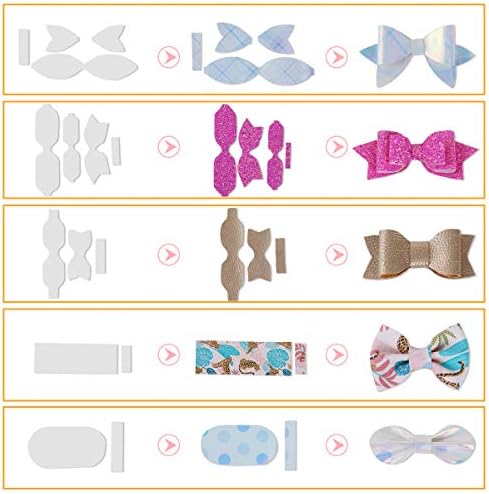 Комплект за изработка на шаблон за banta от изкуствена кожа включва 5 вида листа от изкуствена кожа, щипки за