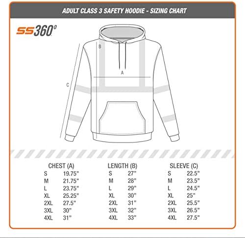 Защитно риза SS360 ANSI клас 3 Защитно hoody жълт цвят (защитен зелен)