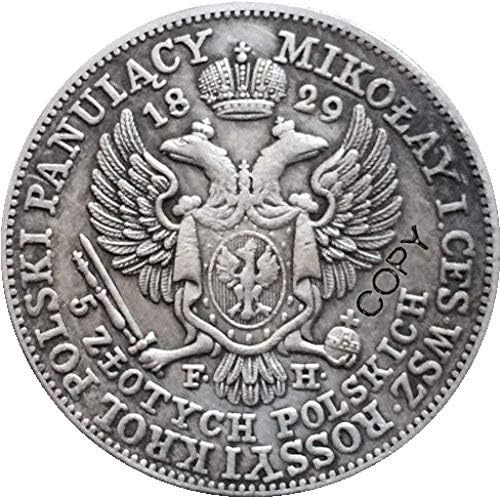 Полша 1829 5 Златни Монети Копие на Копие на Подарък за Него