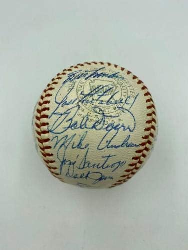 Най-добрите бейзбол екип от 1967 година на Бостън ред Сокс, AL Champs Подписа бейзболни топки с ДНК-автографи