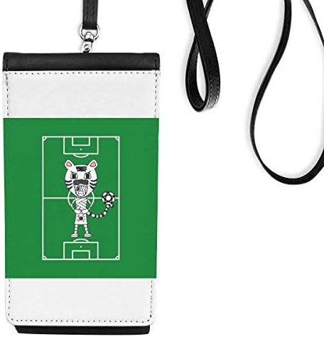Корейски Бял Тигър Мумия Футболен Телефон В Чантата Си Портфейл Окачен Мобилен Калъф Черен Джоба