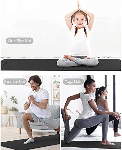 Килимче за йога YFBHWYF – висок Клас постелката за йога и фитнес с дебелина 2 мм, подкрепа и стабилност, отлично