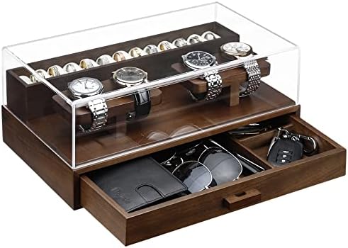 Комплект организатор за прикроватной нощни шкафчета Homde: Място за съхранение зарядно устройство + Витрина за часовници