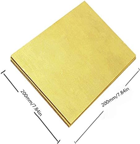 Латунная плоча от месинг LUCKNIGHT Sheet Percision Metals Суровини Латунная табела (Размер: 200mmx200mmx3mm)