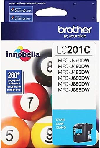 Мастило касета Brother LC201C Innobella, blue - в търговията на Дребно опаковки