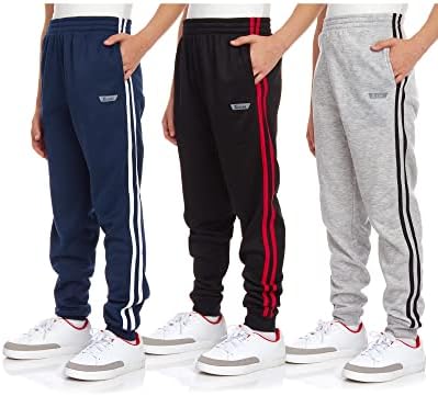 Спортни панталони за момчета iXtreme - 3 серии по флисовых панталони за джогинг Active Tech с джобове (Размер: