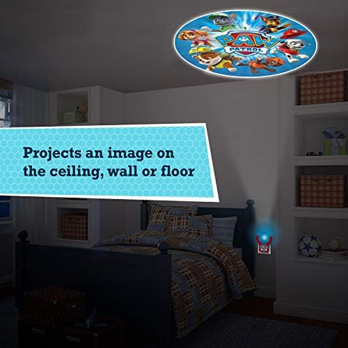 Прожекционни и led модули за Нощно виждане, сини и червени, Със светлинен сензор, Автоматични изображение на Nickelodeon Paw Патрул на тавана, на стената или пода, 30604 Многоц?