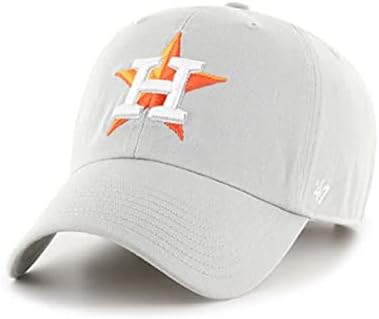 Регулируема шапка за хващане '47 MLB Houston Astros Сиво, За възрастни, Един Размер Подходящ за Всички.