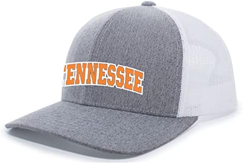Мъжка шапка компания Trenz Тениска от Тенеси, цвят Футболен отбор, Оранжево-бяла Бродирана Окото Шапка на шофьор