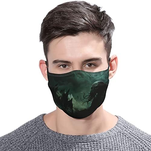 Регулируеми маска за лице с 2 регулируеми филтри, маски за лице, покриващи устата Cthulhu Mythos