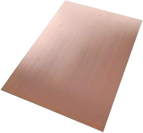 YIWANGO Мед Метален лист Фолио Плоча 1,5 мм x 300 X 300 мм Вырезанная Медни Метална Плоча, Медни Листа