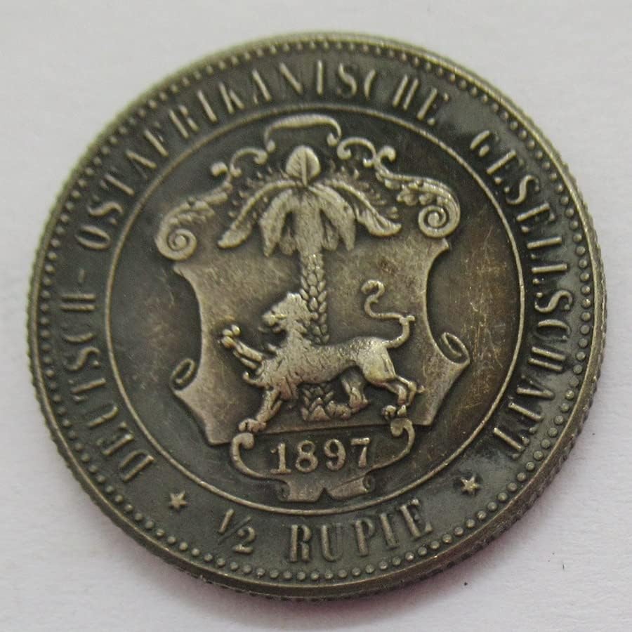 1/2 Индийска рупия 1891, 1897 Медна Възпоменателна Монета Чуждестранна Копия