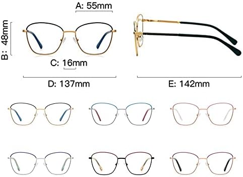 RESVIO Квадратни Извънгабаритни Очила за четене, за жени и за Мъже в Метална Рамка, Ридеры ръчно изработени,