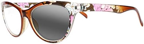 Дамски очила за четене с Флорални Принтом Котешко Око, Преходна Фотохромичните Бифокални Очила За четене