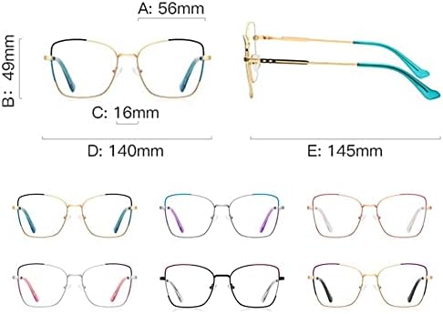Очила за четене RESVIO Cat Eye, за Жени и Мъже, Модерни Метални Очила за четене с Пружинным тръба на шарнирна