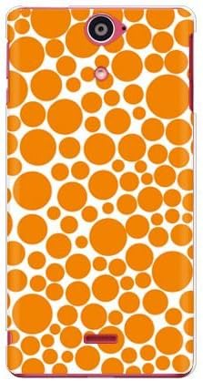 Втора кожа с пузырьковыми точки бял и оранжев цвят (Мека прозрачна от TPU) / за Xperia AX SO-01E/docomo DSO01E-TPCL-701-J113