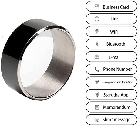 Многофункционални интелигентни пръстен HEPVET с NFC, Мултифункционален Пръстен, Носимое смарт-пръстен за отключване,