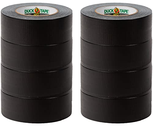 Тиксо Duck Brand максимална издръжливост, Черна, Опаковки от 8 ролки, 1,88 инча х 35 ярда, 242860