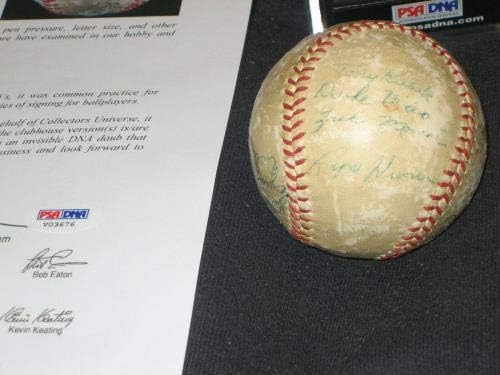 Шампиони на световните серии 1958 г. Янкис (24), Бейзбол екип с автограф на Psa / Бейзболни топки с ДНК -автограф