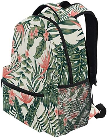 Oarencol Тропически Палми и Цветни Раници Ученически Пътувания Чанта за книги През Рамо Колеж