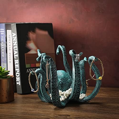 Титуляр октопод чаша притежател на чаша за плотове Реколта смола статуя на октопода титуляр за приготвяне на