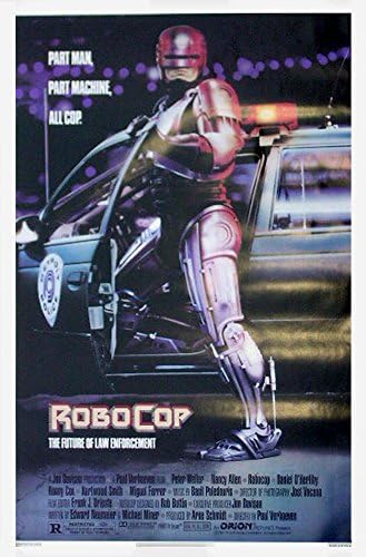 Робокоп (1987) Оригинален НЕУСПЕШНО Автентичен научно-фантастичен Постер на Питър Уэллера 27x41 на лист