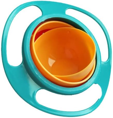 Устойчив на разливу Твърда посуда и прибори за хранене със завъртане на 360 градуса (зелена)