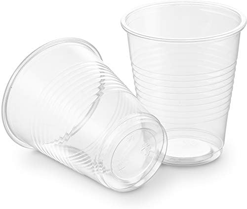 Пластмасови чаши Plasticpro 5 мл за Еднократна употреба прозрачни чаши за напитки (100 гр)