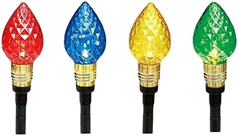 Маркери път с Многоцветни крушка, 11 Инча (лампа с нажежаема жичка 2,76 инча), 10 x