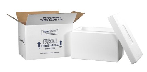 Случайна кутия Aviditi с комплект за доставка от стиропор, 17 x 10 x 10 1/2, бяла, за доставка на стоки, които