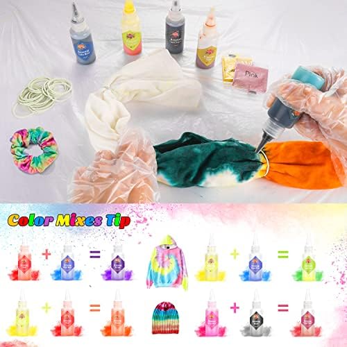 Комплект за оцветяване на равенство със собствените си ръце, комплект за оцветяване на тъкани Emooqi 26 цвята