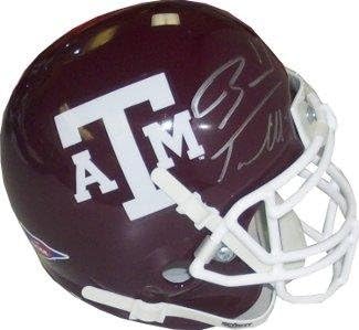 Райън Таннехилл подписа Истински мини-каска Schutt от Texas A&M Aggies с автограф на Райън Таннехилла - Мини-Каски