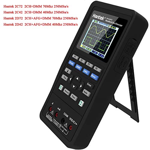 Hantek 2D42 3в1 Цифров Осцилоскоп Генератор на сигнали Мултицет USB Преносим Канал 2 40 Mhz 250MSa/s Многофункционален