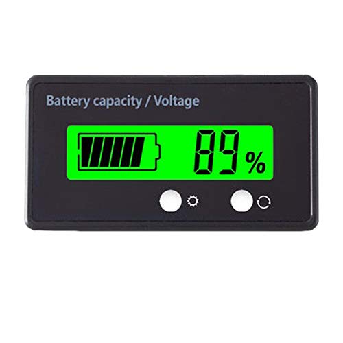 12 24 36 48 Индикатор Капацитет на батерията Измерване на напрежение количка за Голф с LCD дисплей със Зелена подсветка, Водоустойчив Монитор, Цифров Волтметър, Тестери ?