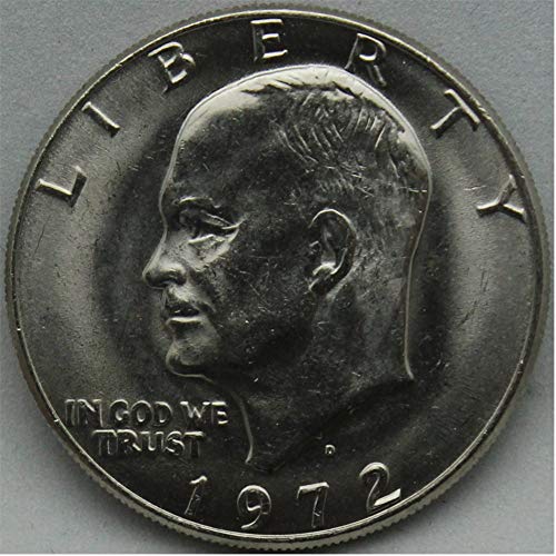 1972 Долар Айзенхауер , 1 долар, Блестящи , Без да се прибягва