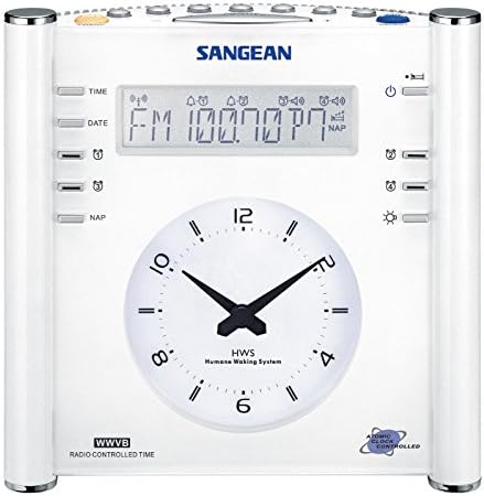 Радио часовник Sangean RCR-3 за настройки на FM RDS (RBDS)/AM/Aux-in