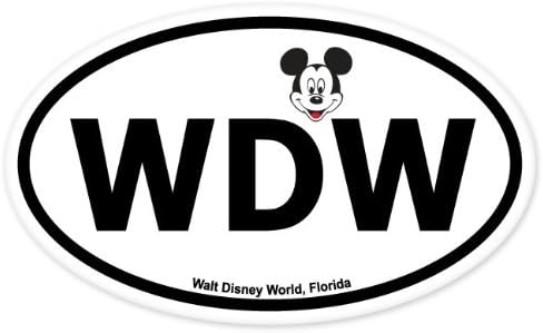 Пътуване в стила на Walt Disney World Travel Овални Стикер върху Бронята на автомобила 5 x 3