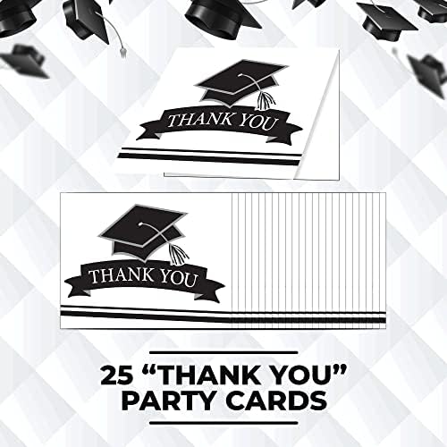 Творческа трансформация на 25 Count White Празнувайте! Покани за парти и 25-цолови картичка с благодарност -